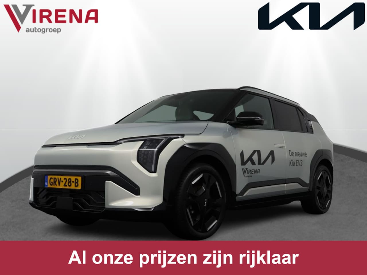 Kia EV3 - GT-Line 81.4 kWh - Rijdende Demo - Draadloze Apple CarPlay / Android Auto - Stoel en stuur - AutoWereld.nl