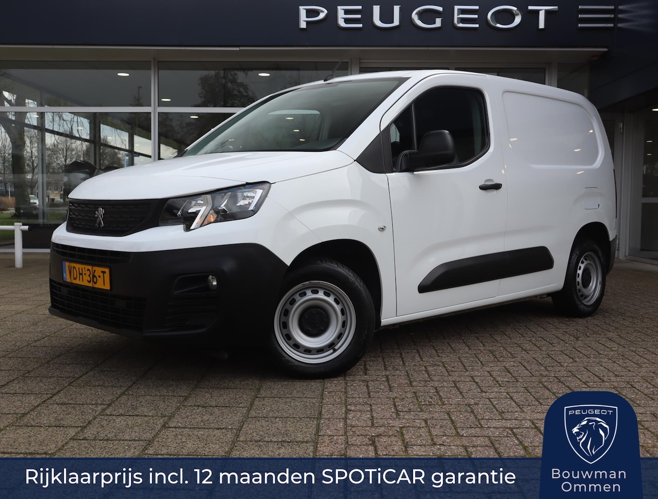 Peugeot Partner - 1.5 BlueHDi 100PK S&S 650kg 3-zits Premium, Rijklaarprijs Apple Carplay Airco Radio Blueto - AutoWereld.nl