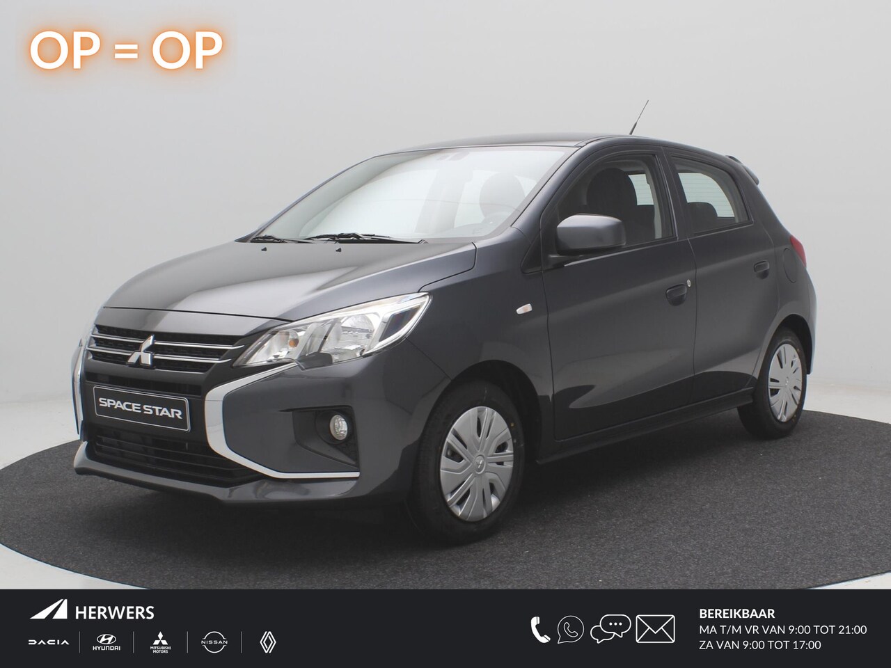 Mitsubishi Space Star - 1.2 Active / €3.235,- Op = Op Voordeel / Nieuw Uit Voorraad Leverbaar / 5 Persoons! / 8 Ja - AutoWereld.nl