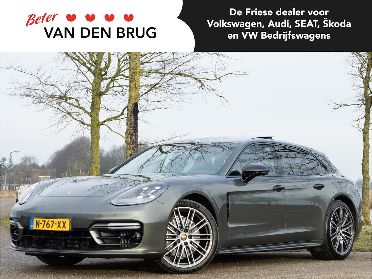 Porsche Panamera Sport Turismo - 2.9 4 E-Hybrid 461 PK | LED | Panoramadak | Sportuitlaat |  Sport Chrono | Bose | Softclos - AutoWereld.nl