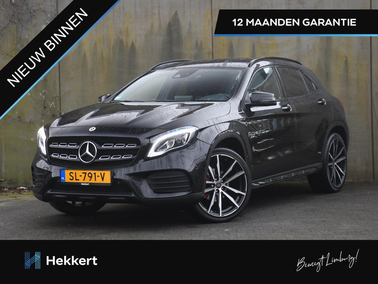 Mercedes-Benz GLA-Klasse - 200 Premium Plus 156pk Automaat HALF-LEDER | 20''LM | DODE HOEK | NAVI | PDC | FLIPPERS | - AutoWereld.nl