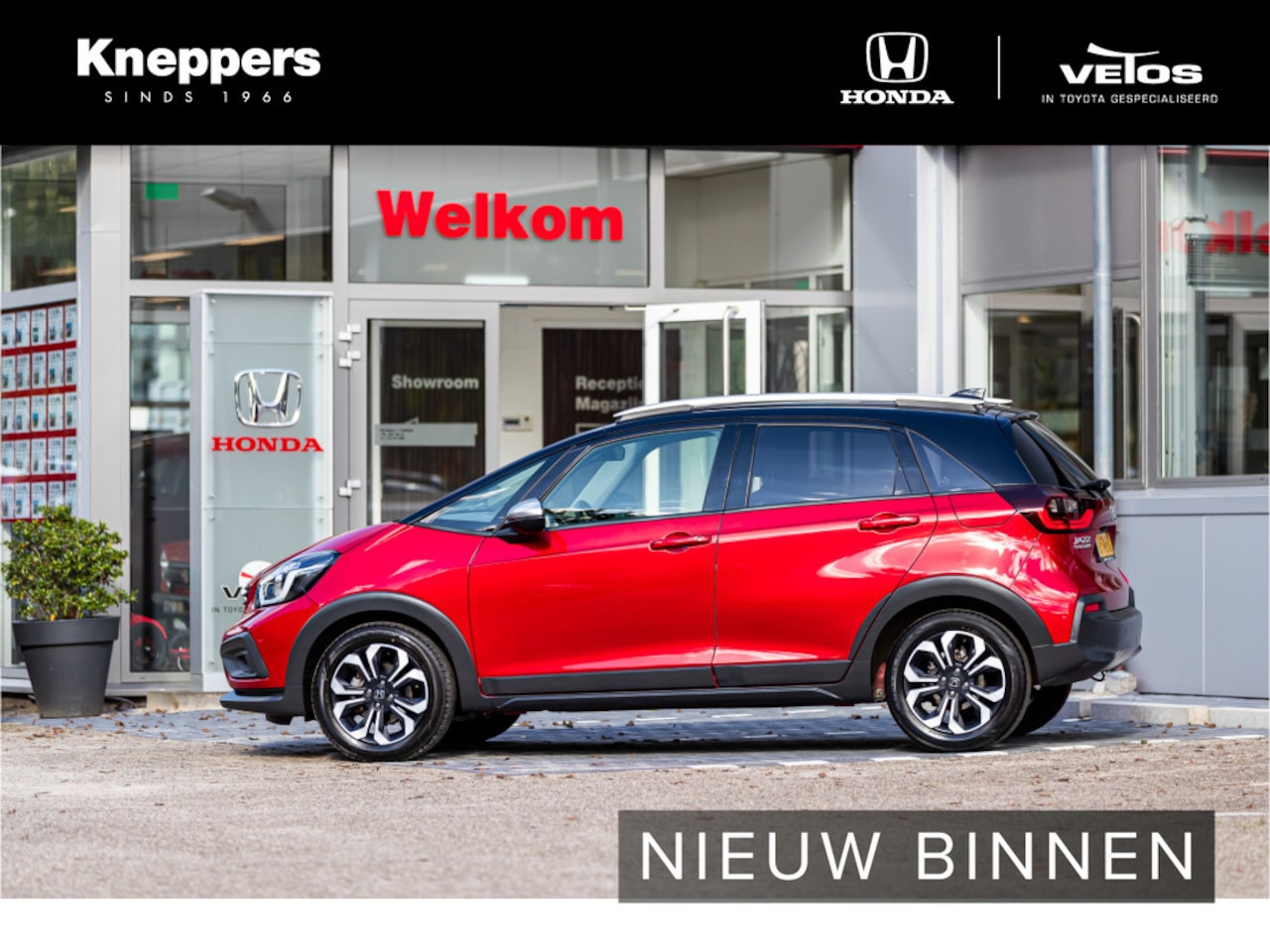 Honda Jazz - 1.5 e:HEV Crosstar BI-TONE Navigatie, Parkeersensoren V+A, Apple/Android , All-in Rijklaar - AutoWereld.nl