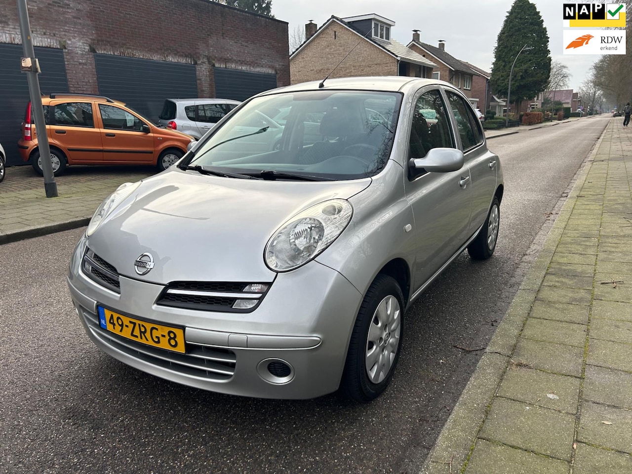 Nissan Micra - 1.2 Visia AUTOMAAT,AIRCO,ELEKT PAKKET,NIEUWE APK! - AutoWereld.nl