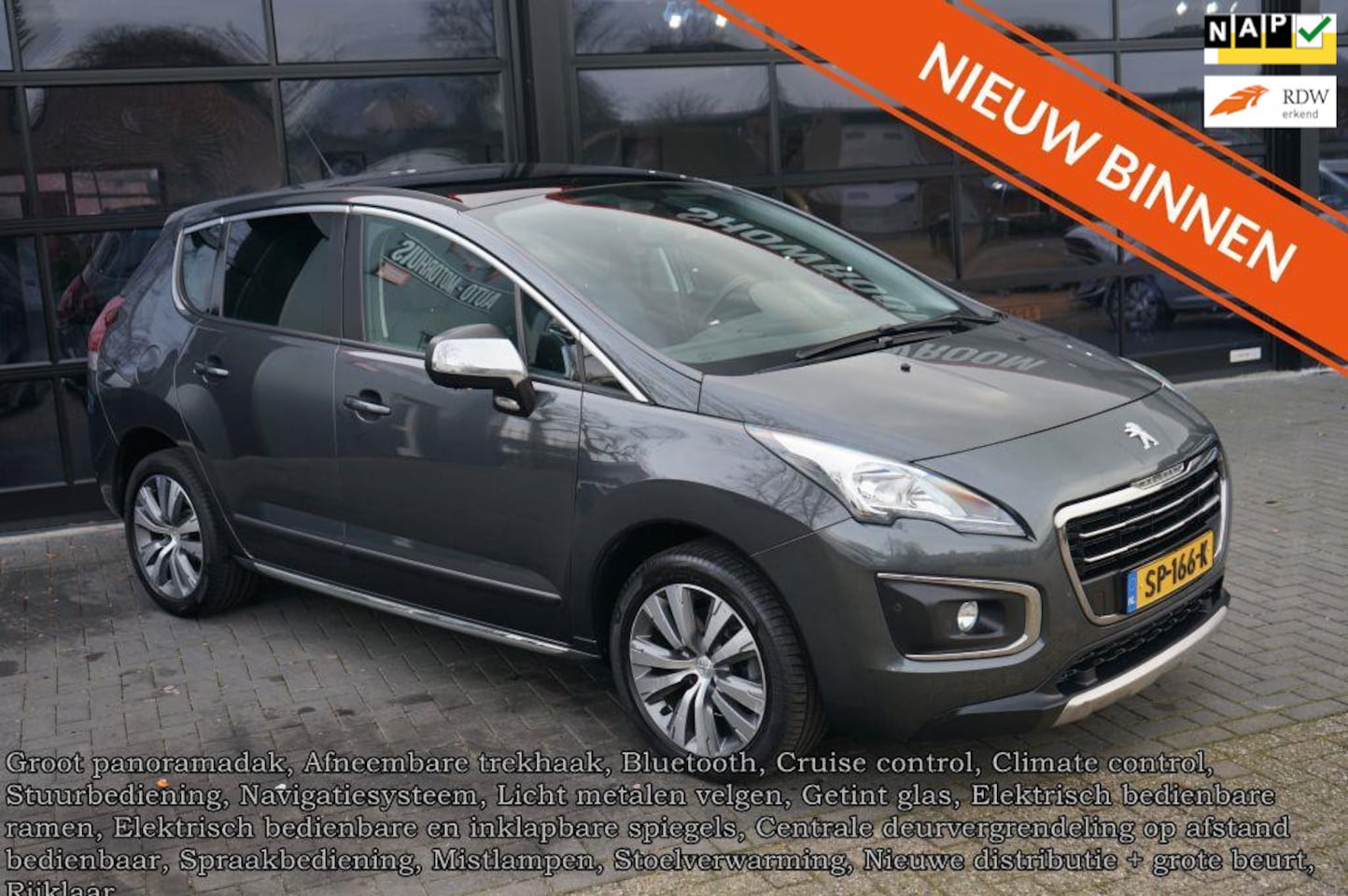 Peugeot 3008 - 1.6 THP Crossway 1.6 THP Crossway, Leder, Navi, Pano, Clima, Trekhaak, - AutoWereld.nl