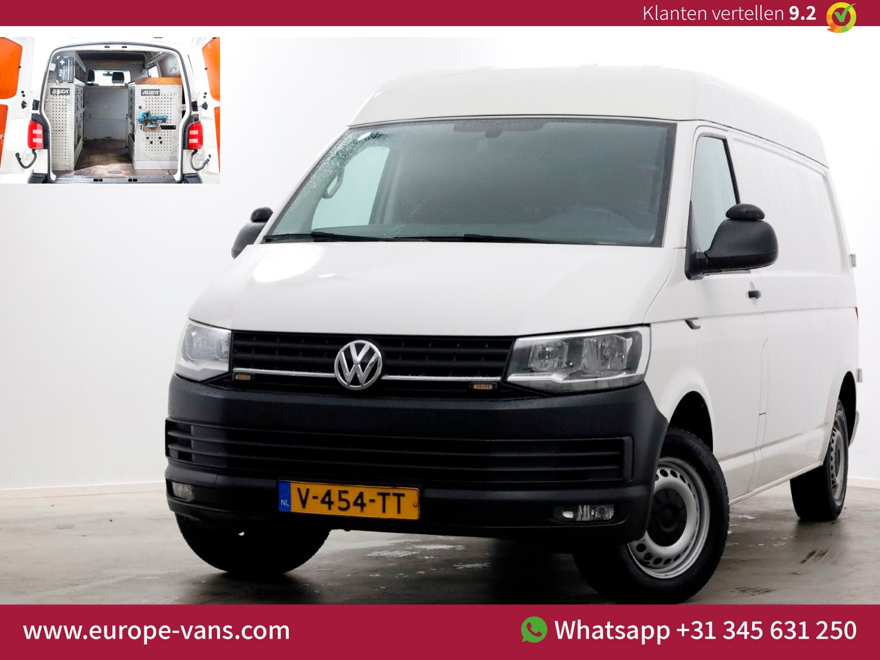 Volkswagen Transporter - 2.0 TDI 150pk DSG-Automaat L2H2 Airco/Navi/Inrichting 02-2019 - AutoWereld.nl