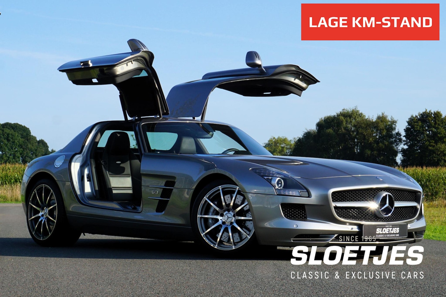 Mercedes-Benz SLS Coupé - 6.3 AMG |Alubeam Silver |2.217 KM |1e eigenaar |Nieuwstaat |6,3 liter V8 |Duitse auto met - AutoWereld.nl