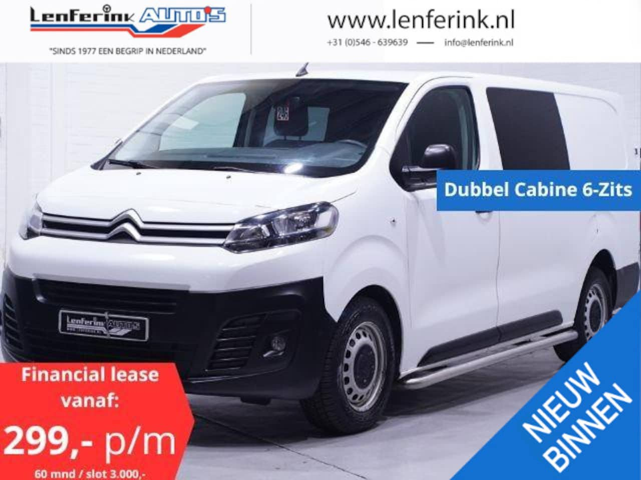 Citroën Jumpy - 2.0 HDI 120 pk Club XL Dubbel Cabine 6-Zits Citroen Jumpy 2.0 BlueHDI 120 Club XL DC S&S - AutoWereld.nl