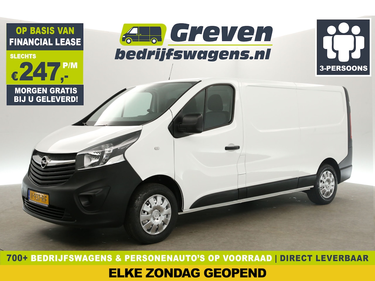 Opel Vivaro - 1.6 CDTI L2H1 Airco Cruise PDC Navigatie 3 Persoons LED Elektrpakket Trekhaak - AutoWereld.nl