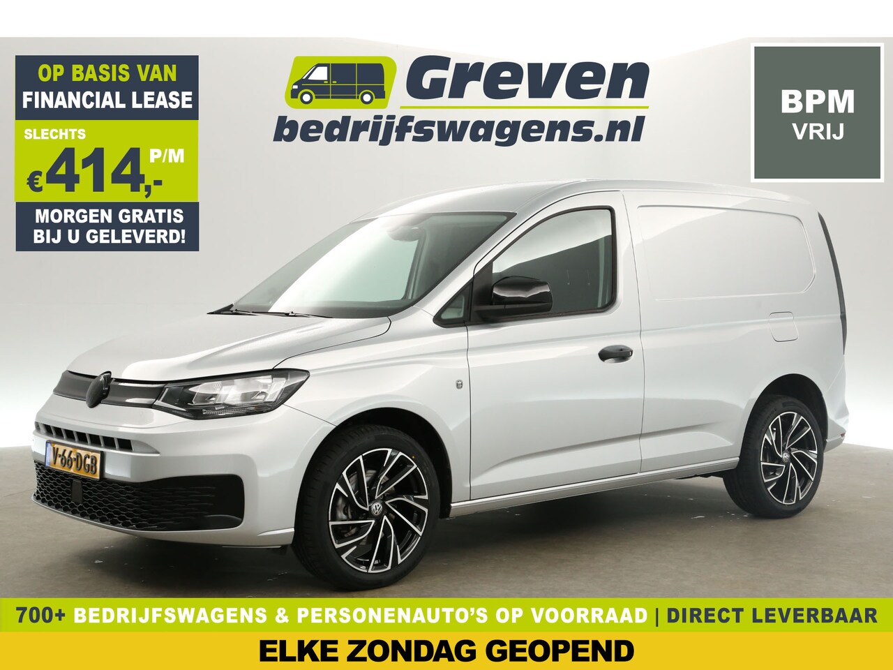 Volkswagen Caddy - 2.0 TDI L1H1 123PK | BPM Vrij | Clima Carplay Cruise PDC 18"LMV Elektrpakket Schuifdeur - AutoWereld.nl