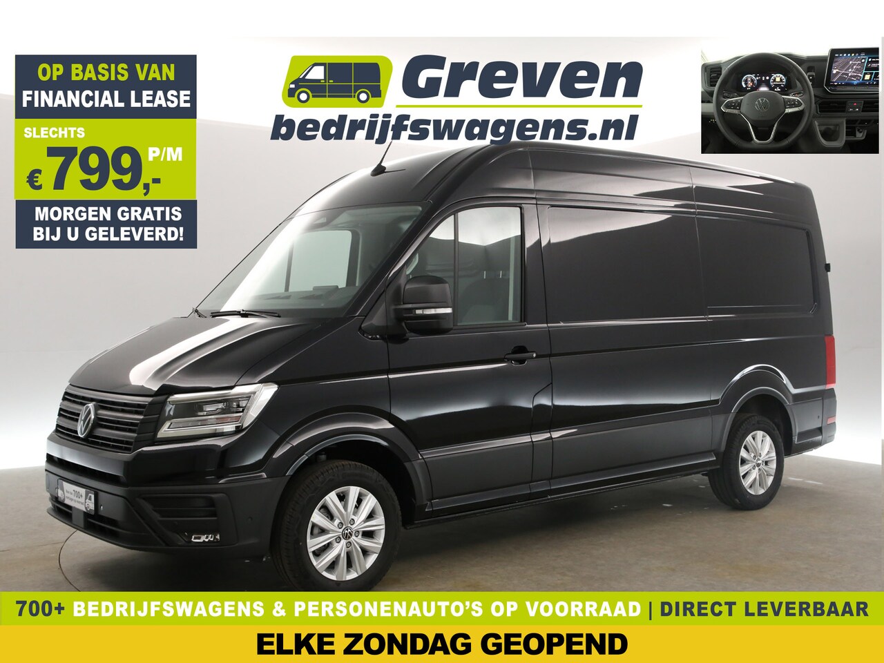 Volkswagen Crafter - 2.0 TDI DSG L3H3 Exclusive | FACELIFT MODEL!! NIEUW!! | BPM VRIJ | VIRTUAL COCKPIT CRUISE - AutoWereld.nl