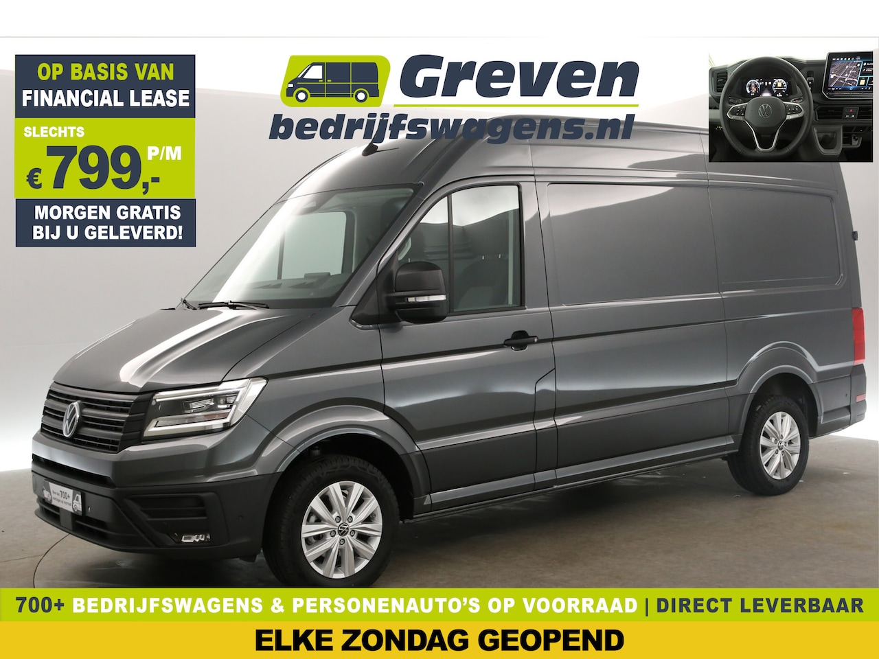 Volkswagen Crafter - 30 2.0 TDI DSG Exclusive L3H3 | FACELIFT MODEL!! NIEUW!! | BP M VRIJ | VIRTUAL COCKPIT CRU - AutoWereld.nl