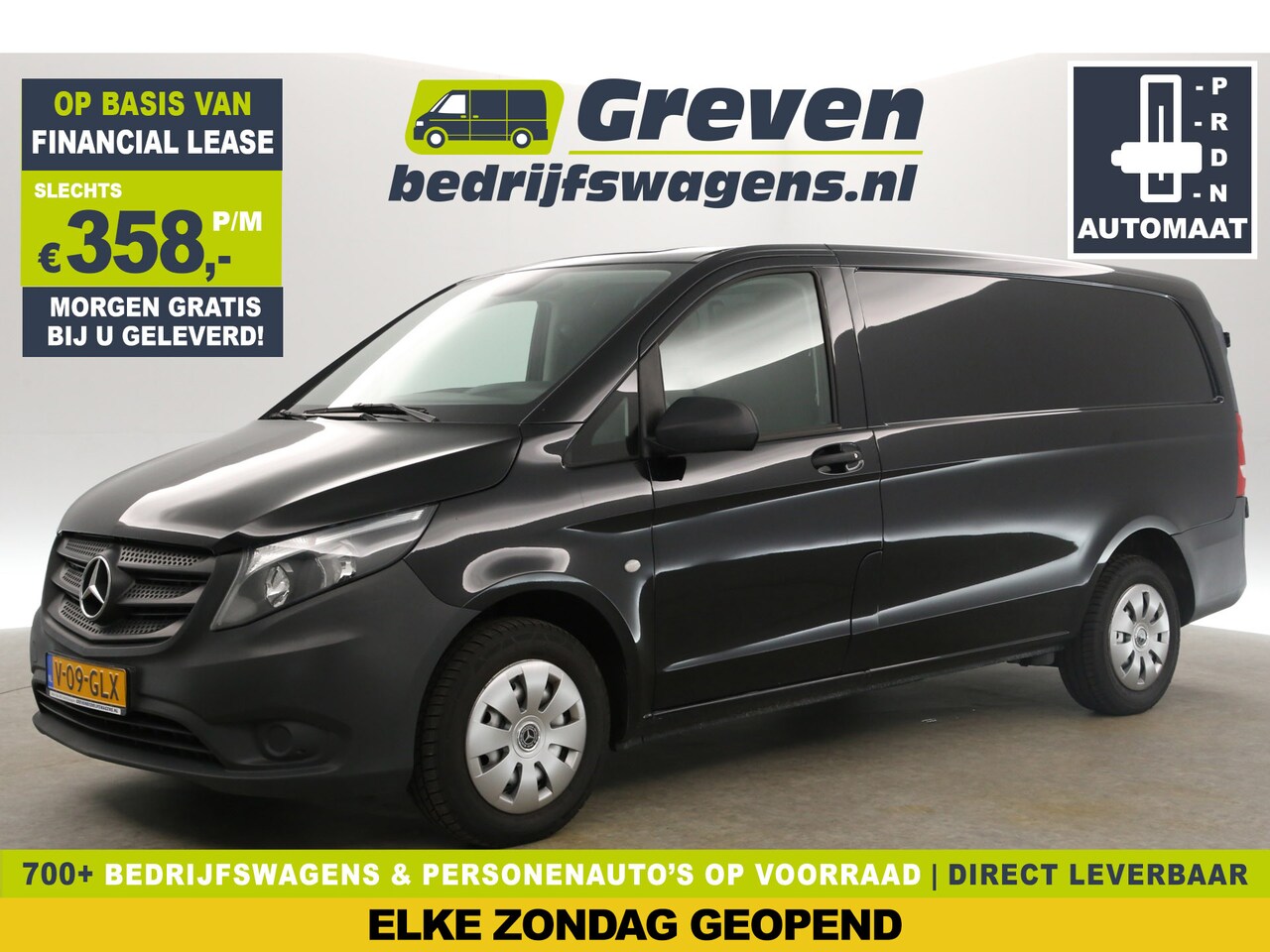 Mercedes-Benz Vito - 114 CDI Lang Automaat Airco Camera Cruise Navi 3 Persoons Stoelverwarming Trekhaak - AutoWereld.nl