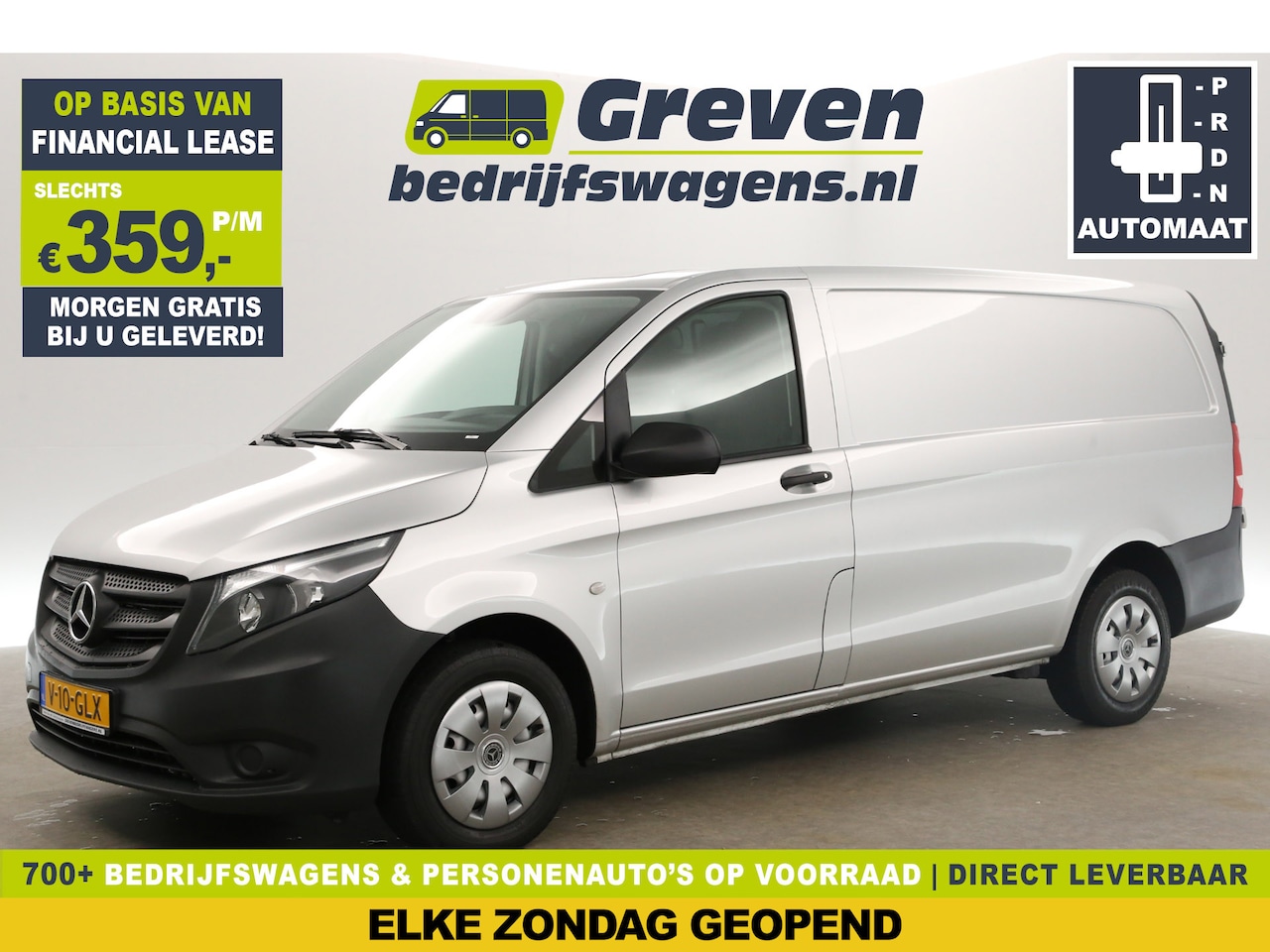 Mercedes-Benz Vito - 114 CDI Lang Automaat Airco Cruise 3 Persoons Elektrpakket Schuifdeur Trekhaak - AutoWereld.nl