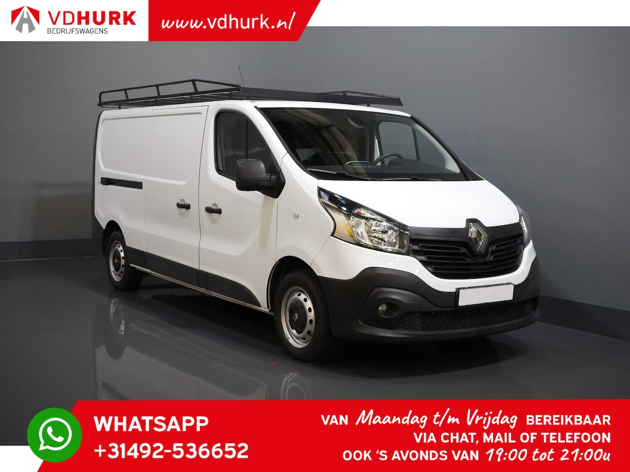 Renault Trafic - 1.6 dCi 120 pk L2 NL Auto/ Imperiaal/ Climate/ Cruise/ Camera/ Trekhaak - AutoWereld.nl