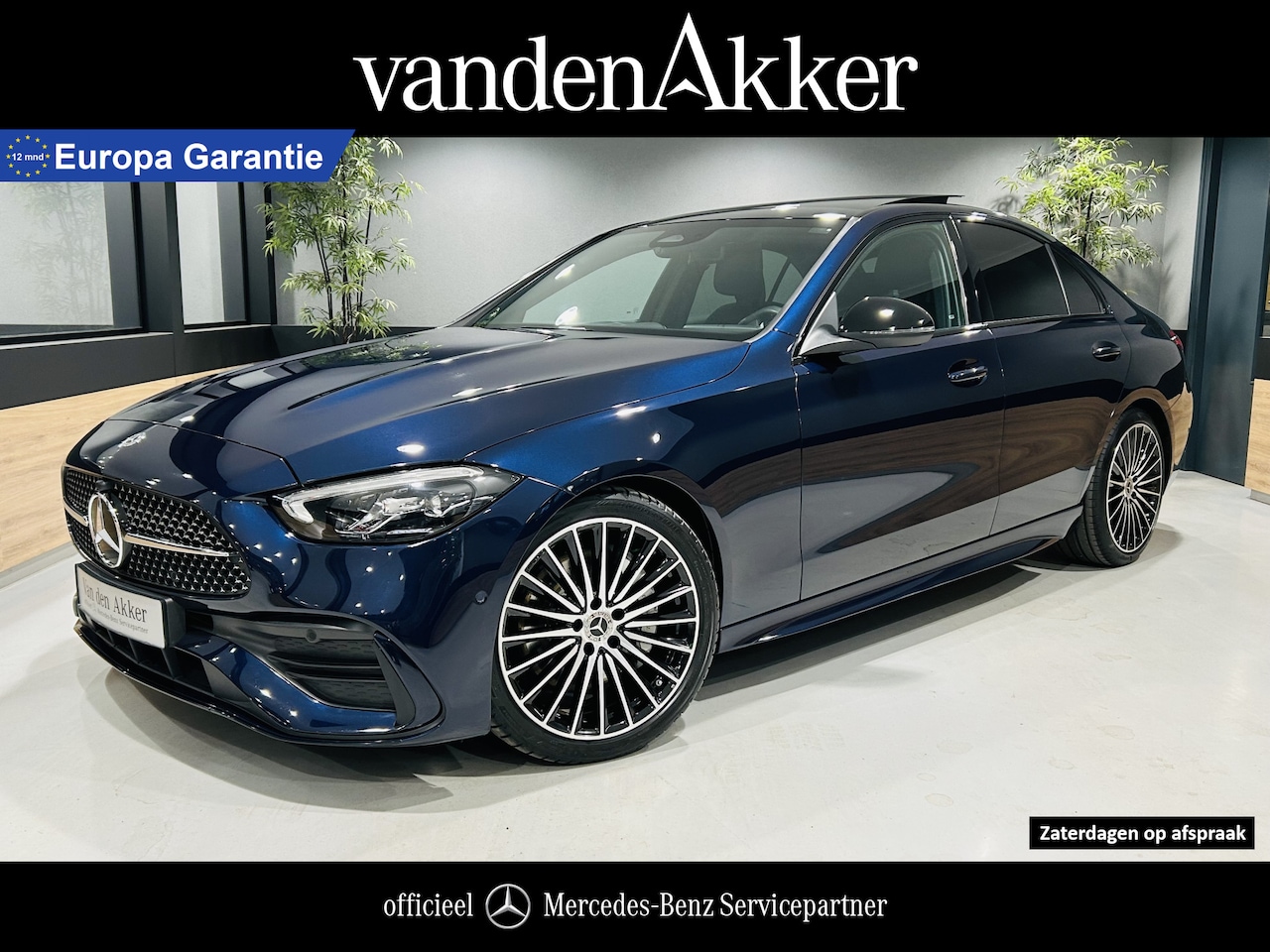 Mercedes-Benz C-klasse - 180 AMG // Panoramadak // 19" AMG Velgen // Night pakket //Sfeerverlichting // Carplay // - AutoWereld.nl