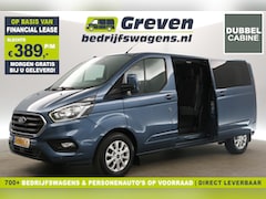 Ford Transit Custom - 300 2.0 TDCI L2H1 Limited | Dubbele Cabine 6 Persoons | Automaat 2xSchuifdeur Airco Camera