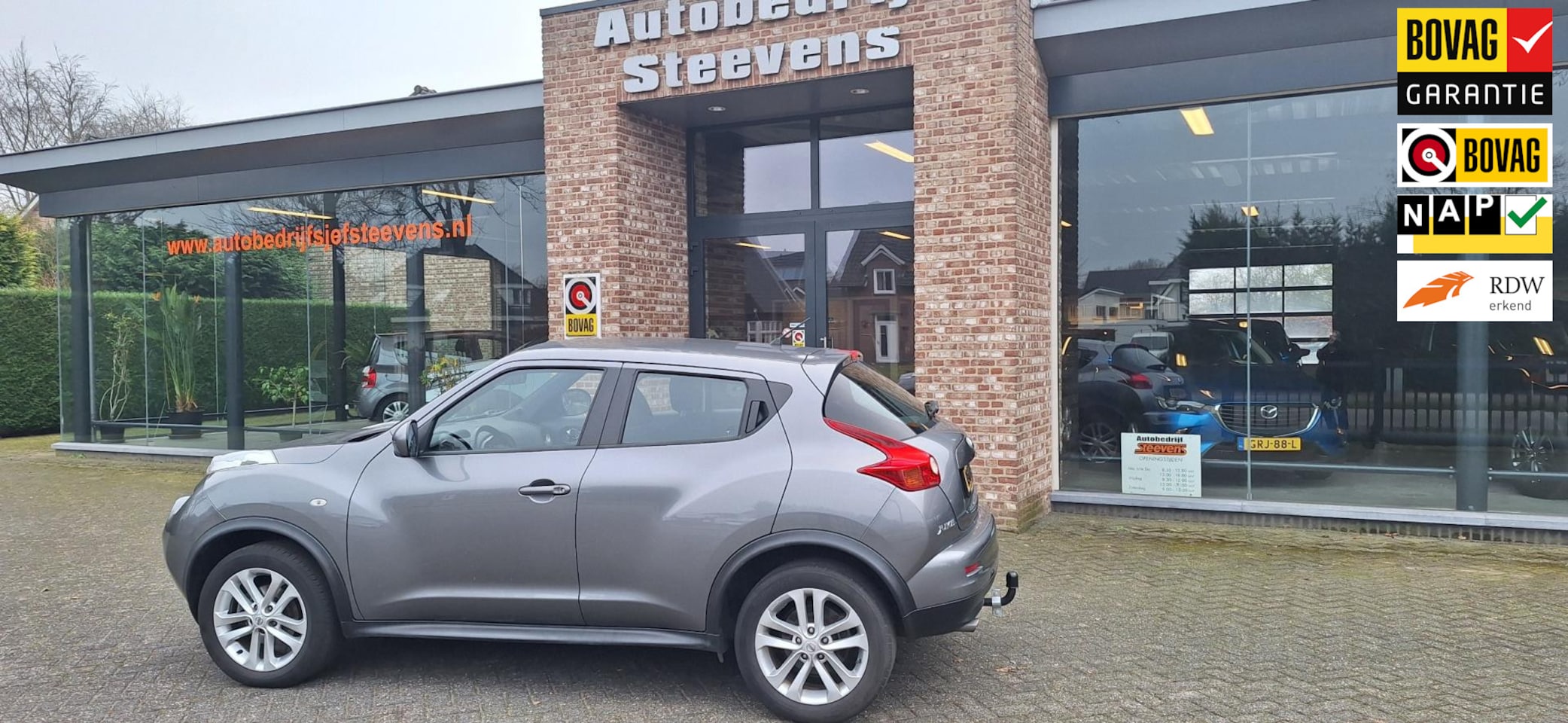 Nissan Juke - 1.6 Business Edition Achteruitrij-camera, Navigatie, trekhaak, Cruisecontrol, 12 Maanden B - AutoWereld.nl