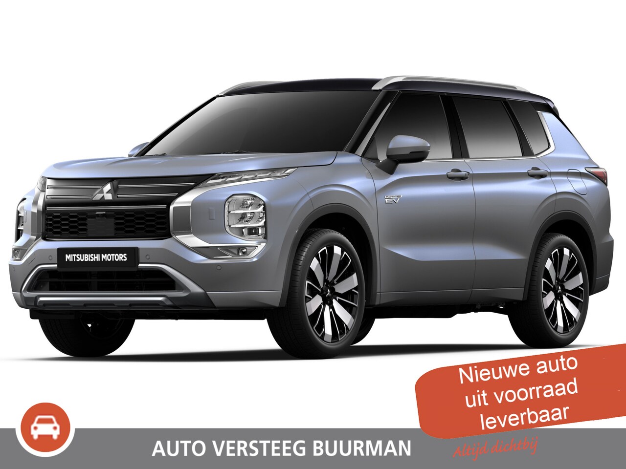 Mitsubishi Outlander - 2.4 PHEV Instyle + Black Roof Lederen interieur, Elek.glazen panoramadak, Massage stoelen, - AutoWereld.nl