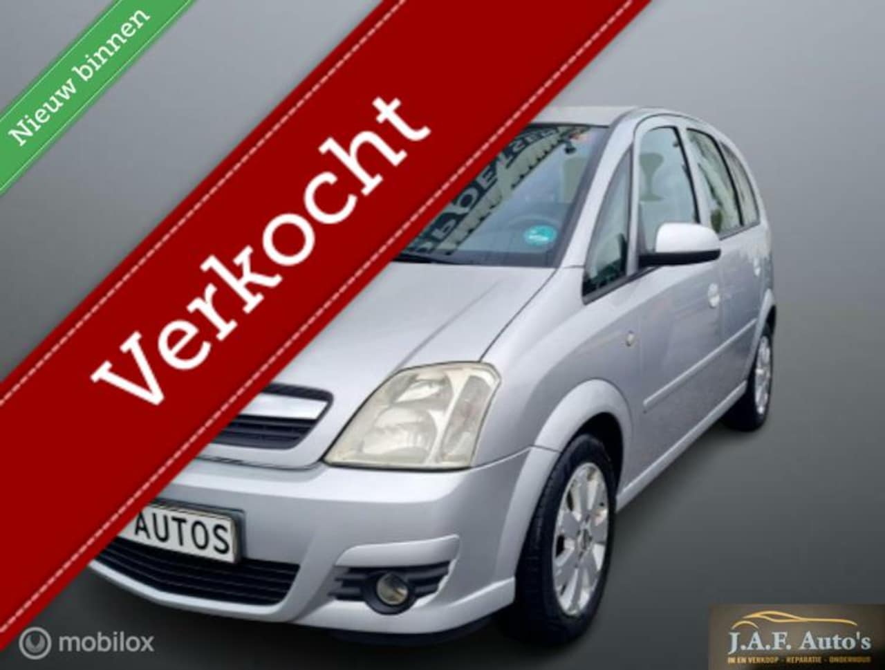 Opel Meriva - 1.6 Airco Cruise 5drs Apk zeer mooie auto - AutoWereld.nl