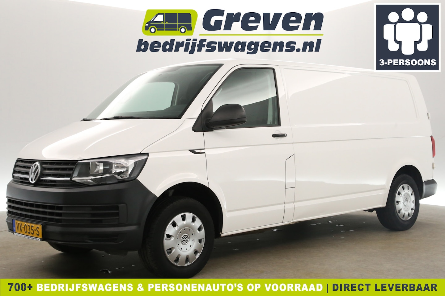 Volkswagen Transporter - 2.0 TDI L2H1 |APK tot 21-10-2025 | Export | Airco Navigatie 3 Persoons Radio Bluetooth - AutoWereld.nl