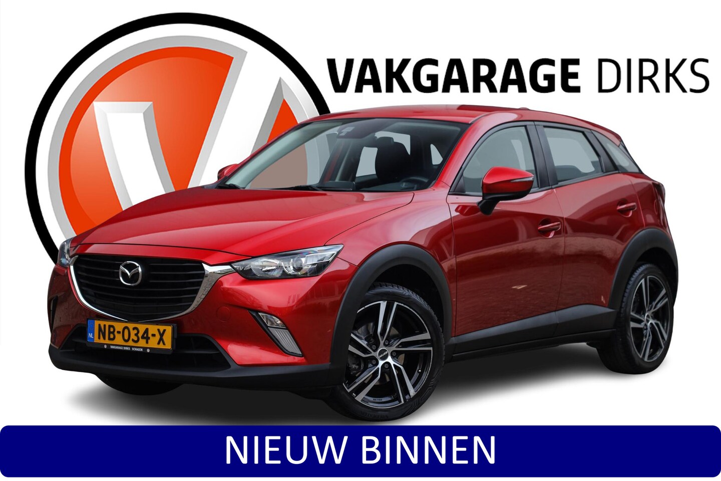 Mazda CX-3 - 2.0 SkyActiv-G 120 TS ✅ Navi ✅ 18 inch ✅ Trekhaak - AutoWereld.nl