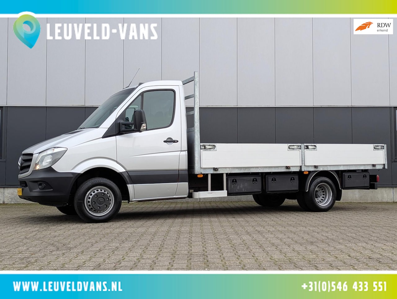 Mercedes-Benz Sprinter - 519 3.0 V6 190PK RWD DUBBELLUCHT PICKUP 3500KG TREKHAAK - AutoWereld.nl