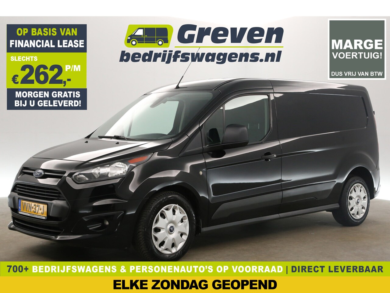 Ford Transit Connect - 1.5 TDCI L2H1 Ambiente | MARGE! | Airco Cruise Stoelverwarming 3 Persoons Trekhaak Bluetoo - AutoWereld.nl