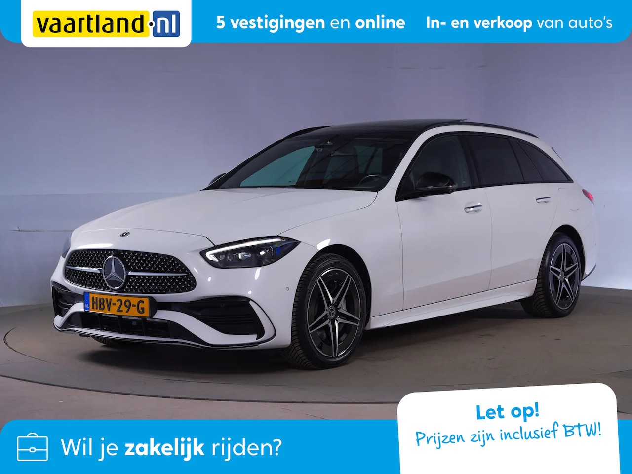 Mercedes-Benz C-klasse Estate - 300 e AMG Night [ Pano Head-up Leder Memoryseats ] - AutoWereld.nl