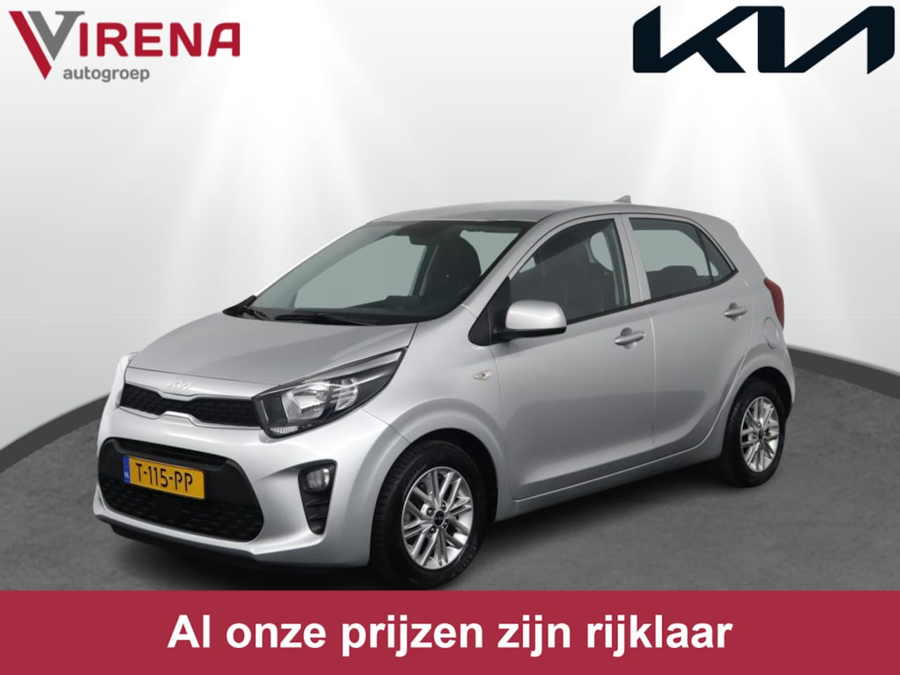 Kia Picanto - 1.0 DPi DynamicLine Navigatie via Apple Carplay/Android Auto - Cruise Control - Airco - - - AutoWereld.nl