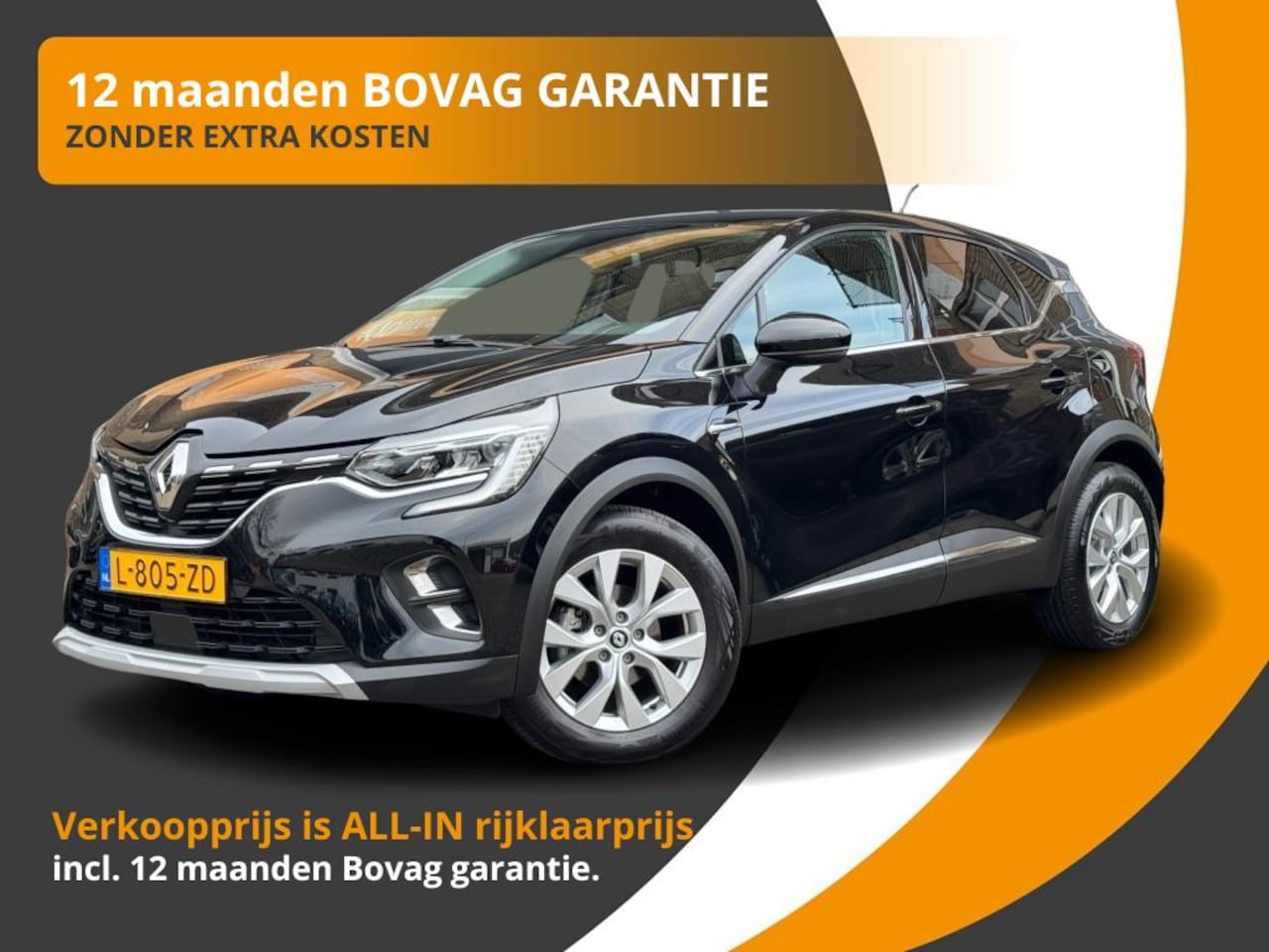 Renault Captur - 1.0 TCe INTENS LED/CARPLAY/NL-AUTO/1E EIG./6400KM! - AutoWereld.nl