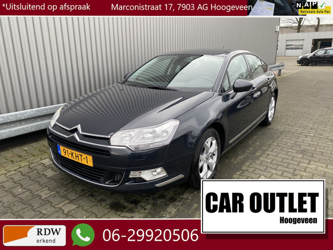 Citroën C5 - 1.6 THP Business Half Leer, Clima, Navi, CC, PDC, LM, Afn.Trekh, nw. APK – Inruil Mogelijk - AutoWereld.nl