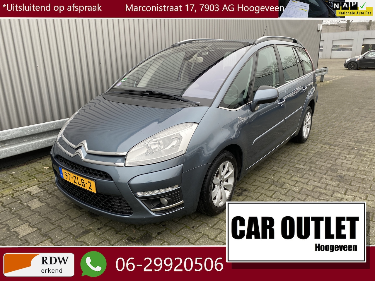 Citroën Grand C4 Picasso - 1.6 VTi Collection 7p 1e Eignr, Clima, Navi, CC, PDC, Zonwering, LM, nw. APK – Inruil Moge - AutoWereld.nl