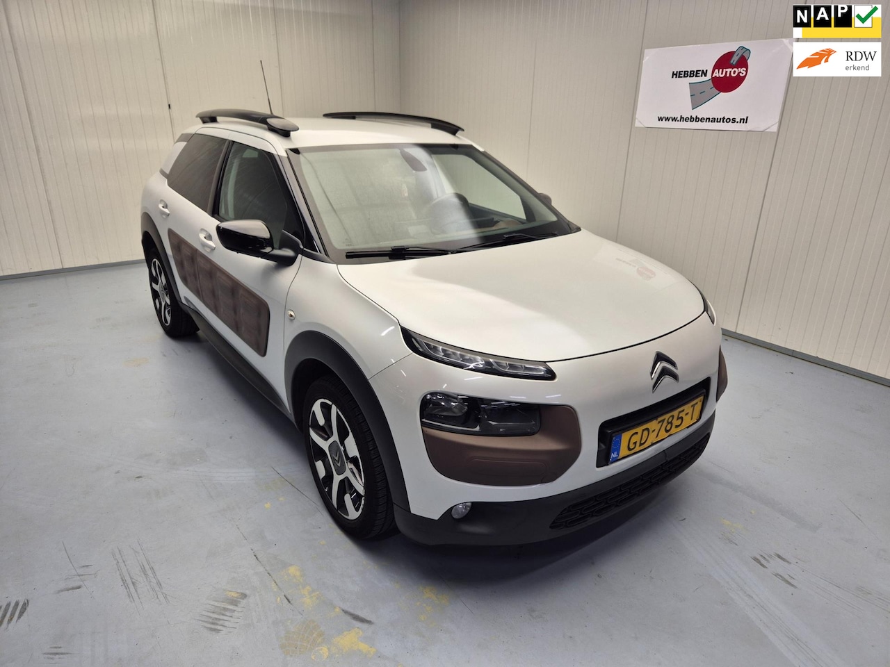 Citroën C4 Cactus - 1.2 e-VTi Shine Navi Camera Ecc Cruise Control Leer Alu Velgen - AutoWereld.nl