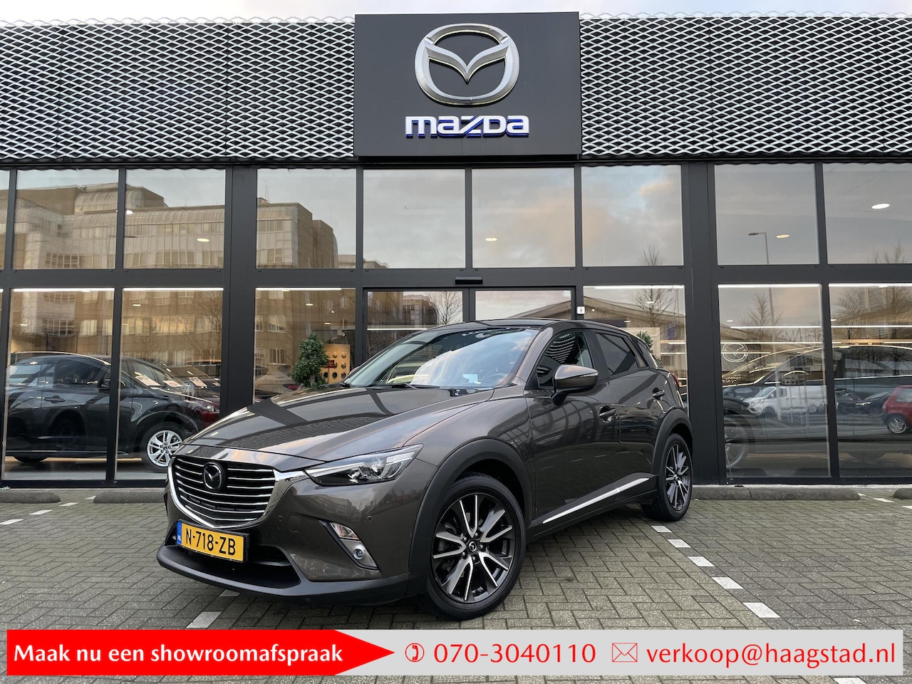 Mazda CX-3 - 2.0 SkyActiv-G 120 Dynamic Volledige Service Historie / Trekhaak - AutoWereld.nl