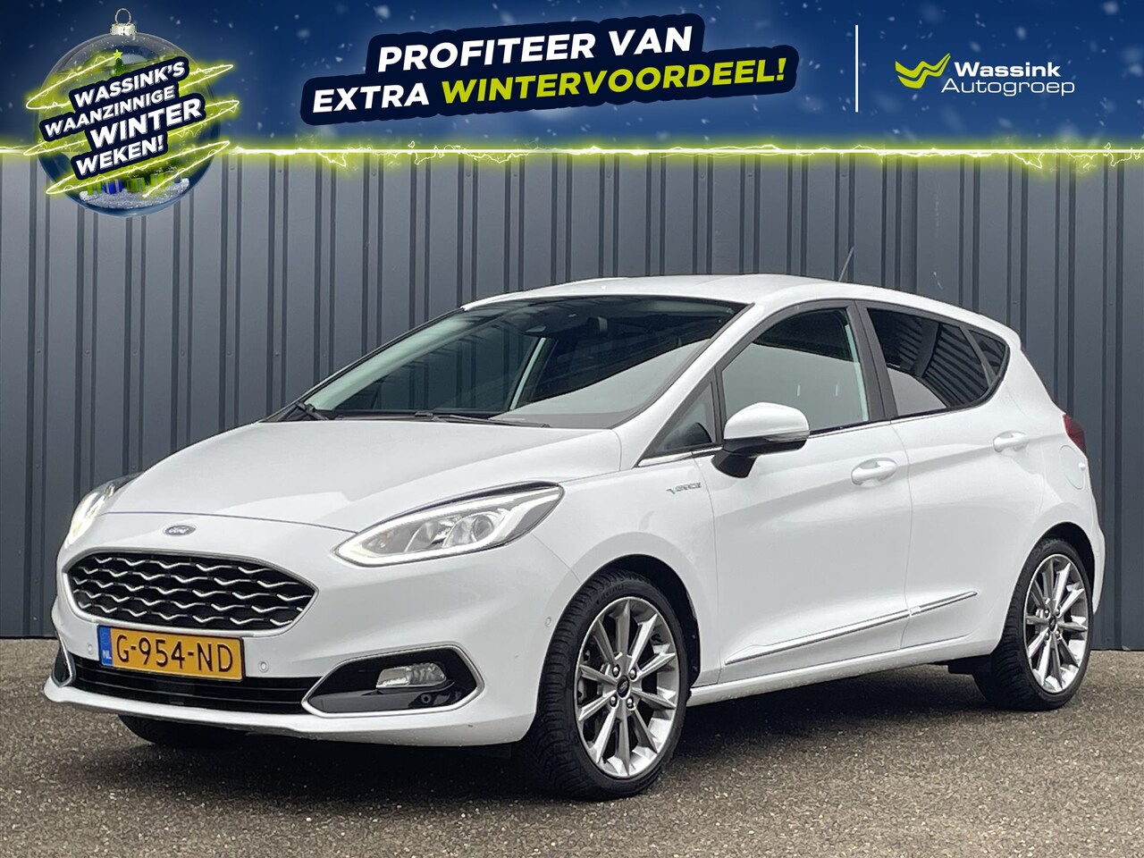 Ford Fiesta - 1.0 Turbo 100pk Automaat Vignale I All Season I Trekhaak 1000KG I Stoel- Stuur- Voorruitve - AutoWereld.nl