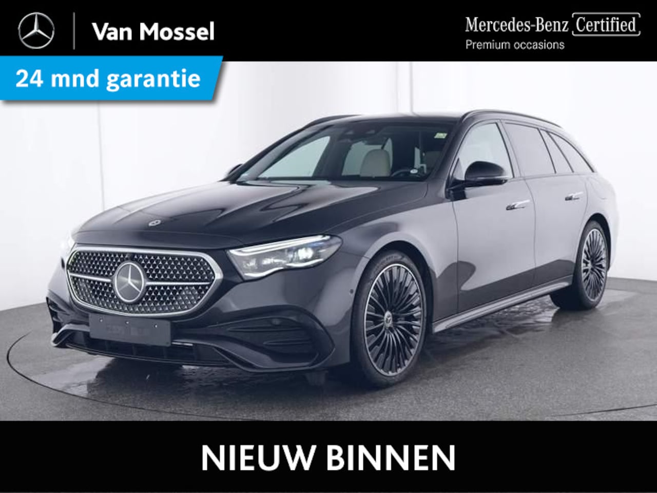 Mercedes-Benz E-klasse Estate - 300 e AMG Line / Panoramadak/ Night/ 20 inch/ Burmester 4D/ SUPERSCREEN/ Beige Leder - AutoWereld.nl