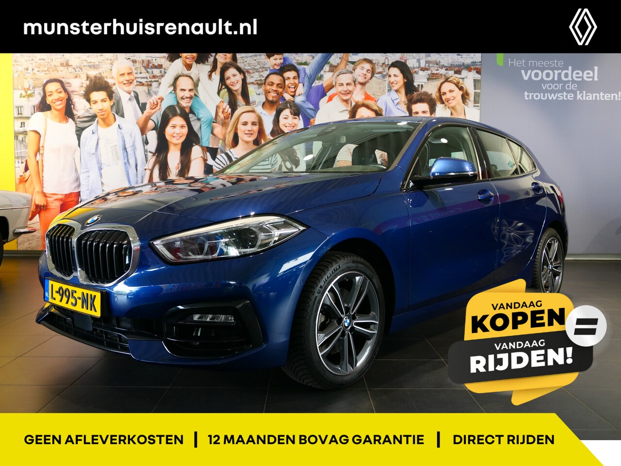 BMW 1-serie - 118i Business Edition Plus * - Parkeerassistent, Cruise, Leder bekleding - AutoWereld.nl