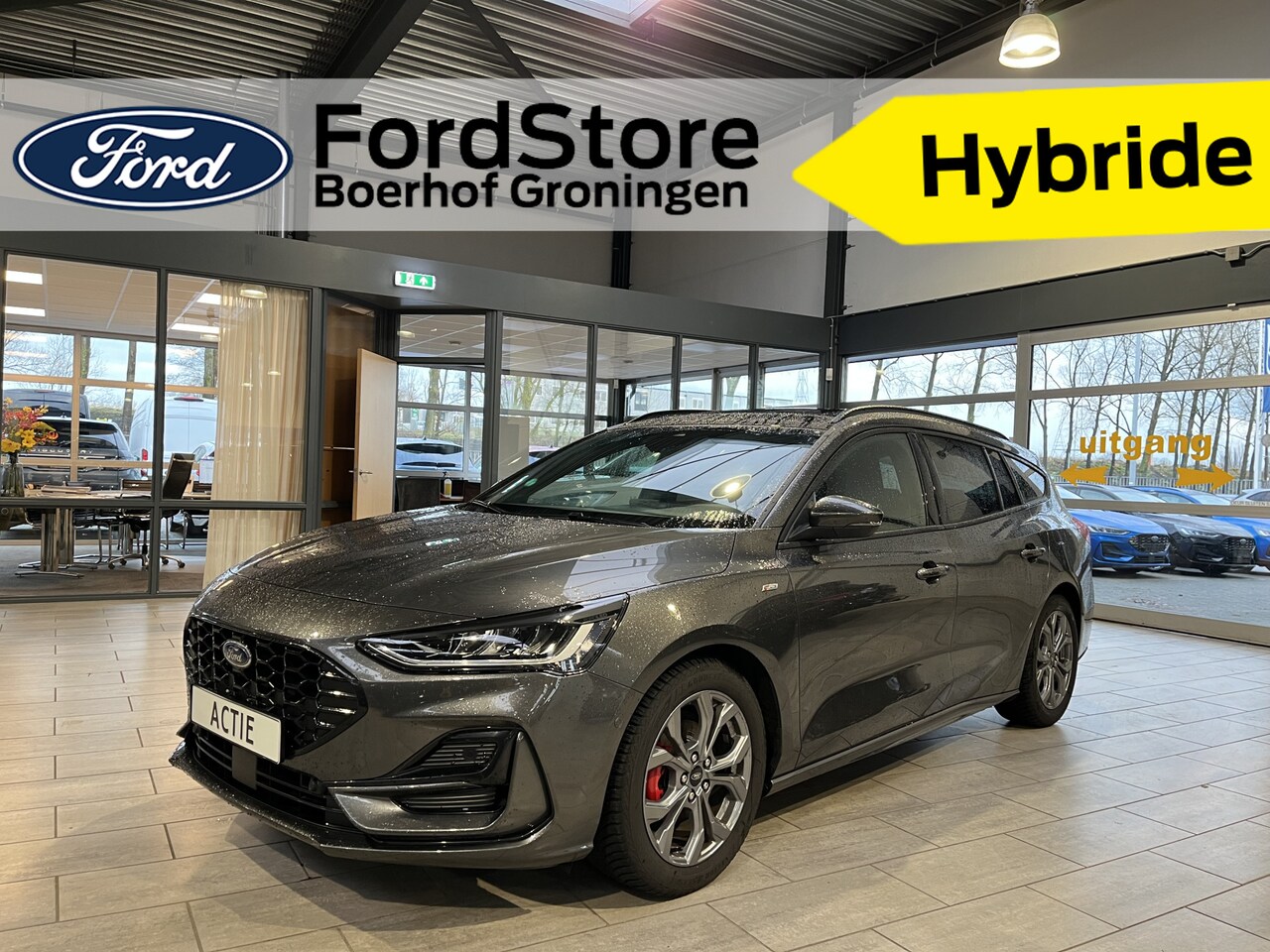 Ford Focus Wagon - EcoBoost 125PK Hybrid ST Line | Pano I AGR stoelen I Sync4 I Camera I All season I fabr. g - AutoWereld.nl