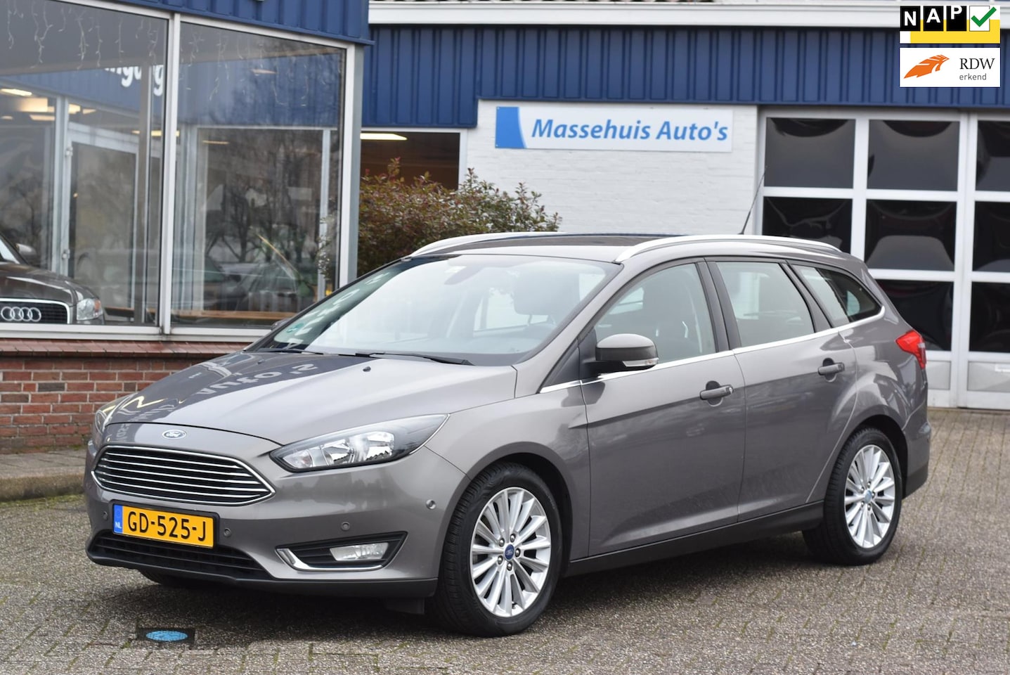 Ford Focus Wagon - 1.0 Titanium Edition 151dkm Trekhaak Navi Cruise Clima 1e eig. 125pk Nwe APK - AutoWereld.nl