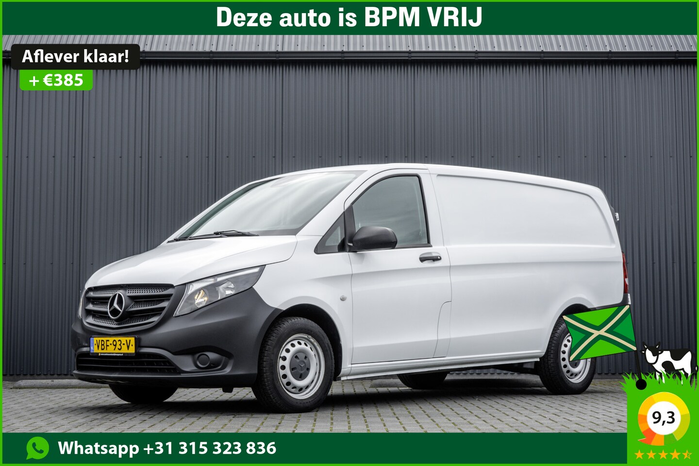 Mercedes-Benz Vito - **111 CDI L2H1 | Euro 6 | Cruise | Airco | Trekhaak | 3-Persoons** - AutoWereld.nl