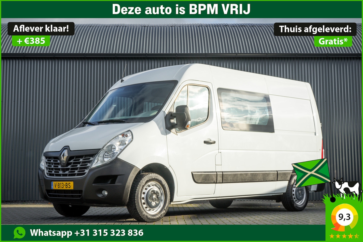 Renault Master - **2.3 dCi L2H2 | 5-Persoons | Airco | Cruise | Navigatie | R-Link | DC** - AutoWereld.nl