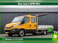 Iveco Daily - 35C15 3.0 | Open Laadbak met kraan | Euro 6 | 150 PK | Luchtgeveerd | Cruise | Airco