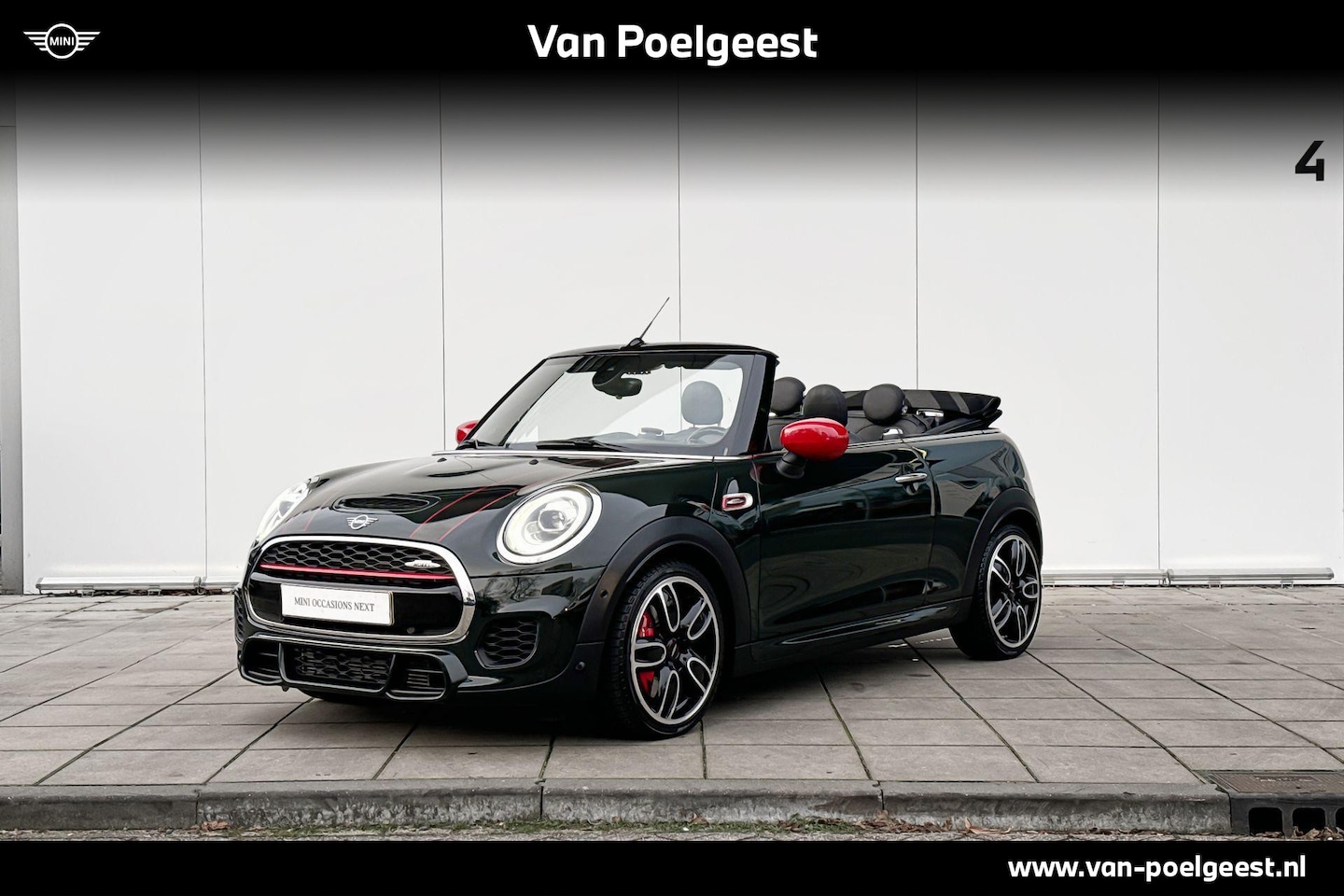 MINI Cabrio - 2.0 John Cooper Works Chili 19 Inch / Adaptief Onderstel / Comfort Acces / Windscherm / Ac - AutoWereld.nl