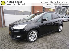 Ford C-Max - 1.0 TITANIUM LUXE CAMERA LED TREKHAAK NAVI STOEL/STUUR/VOORRUITVERWARMING ECC AIRCO CRUISE