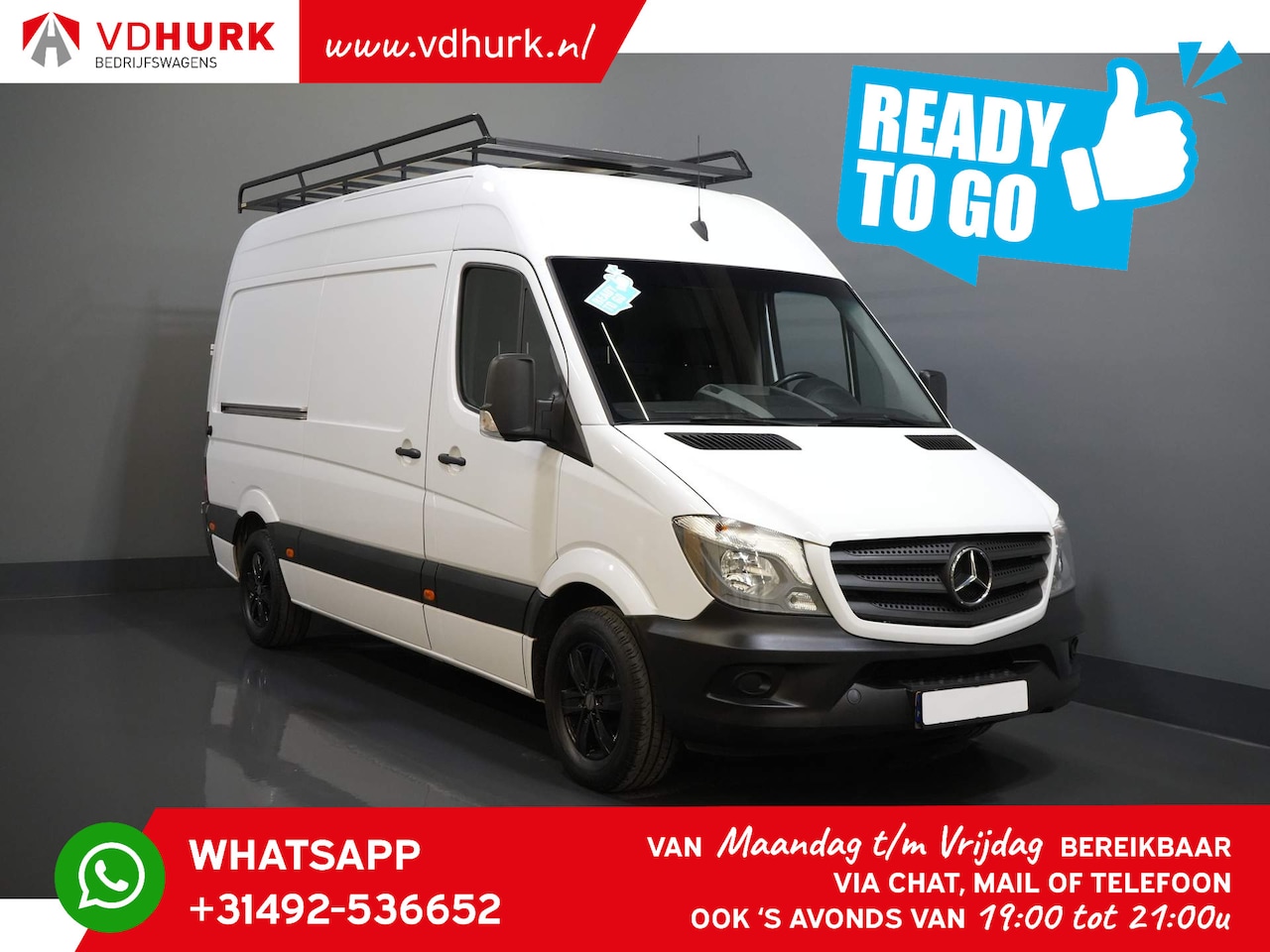 Mercedes-Benz Sprinter - 314 2.2 CDI L2H2 E6 2.8t Trekverm./ 270Gr.Deuren/ Imperiaal/ LMV/ Camera/ Airco/ Trekhaak - AutoWereld.nl