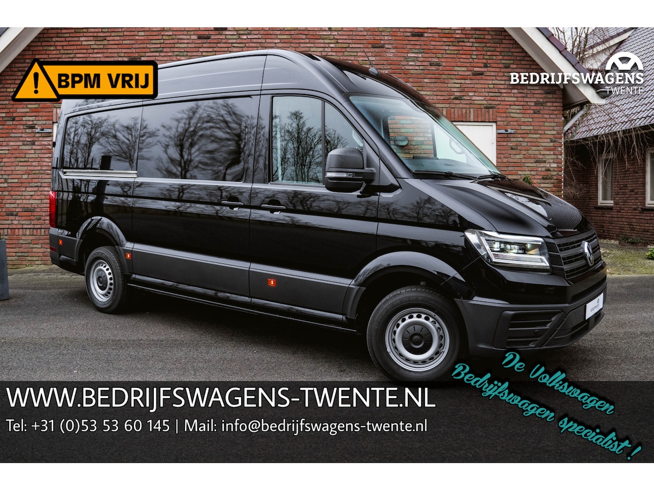 Volkswagen Crafter - 2.0 TDI 177PK Automaat L3H3 Comfortline 2x Schuifdeuren LED | NAVI | Camera | Trekhaak | A - AutoWereld.nl