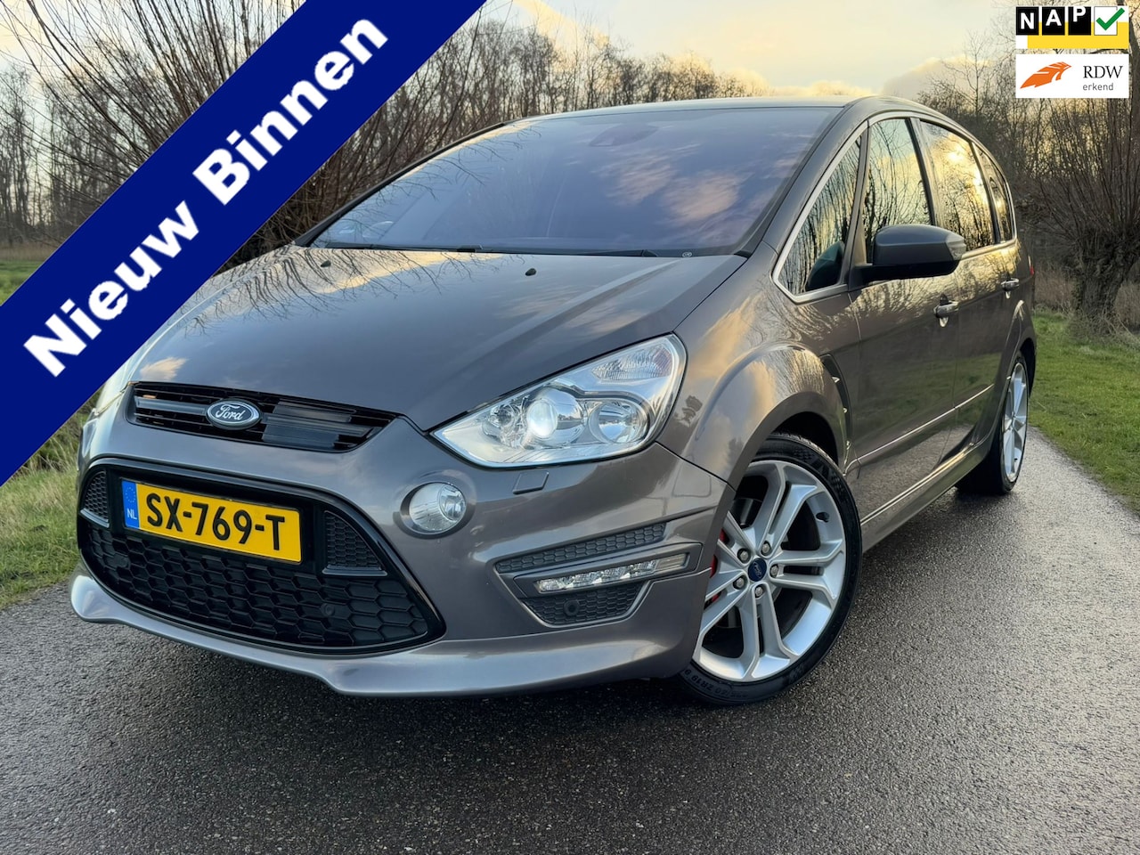 Ford S-Max - 2.0 EcoBoost S Edition 5p. / Automaat / 176 kW/240 pk / Navigatie / Luxe Leder / Elektrisc - AutoWereld.nl