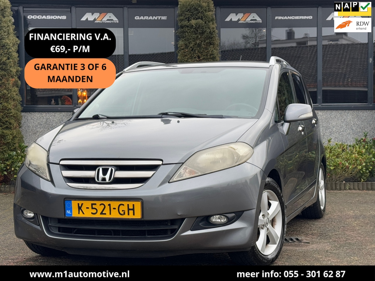 Honda FR-V - 1.8i Comfort | Airco | Navi | Trekhaak - AutoWereld.nl