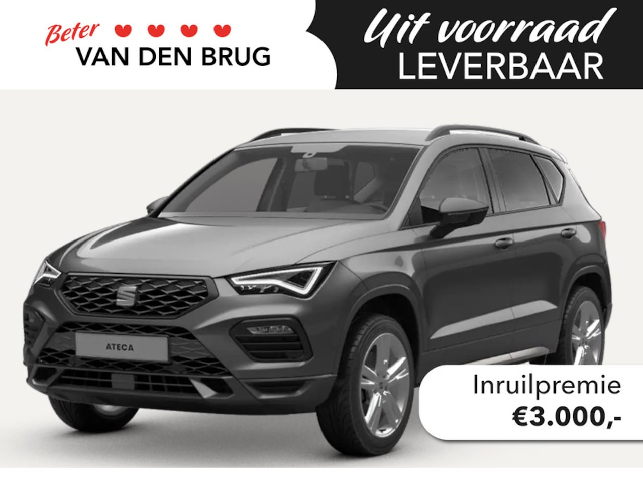 Seat Ateca - 1.5 TSI 150pk AUTOMAAT FR Business Intense | Stoel & Stuurverwarming | Virtual Cockpit | K - AutoWereld.nl