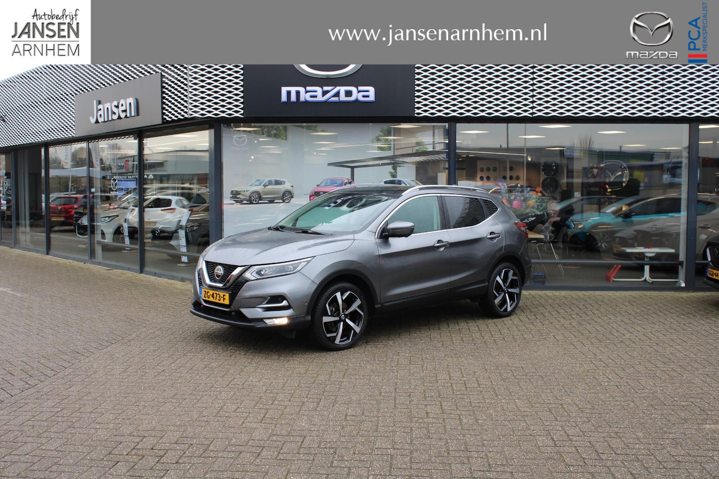 Nissan Qashqai - 1.2 Tekna 1.2 Tekna , Trekhaak, All Season, Pano. Dak, 360 Camera, Navi, Stoelverwarming, Half Leder - AutoWereld.nl